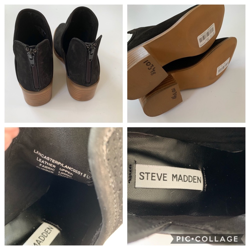 Steve Madden Lancaster Perforated Ankle Boot 8 NWT - Picture 7 of 7